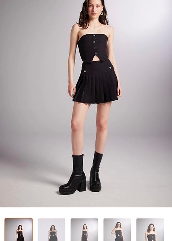 Siyah Pilili Mini Etek holly lolly - Görsel 6