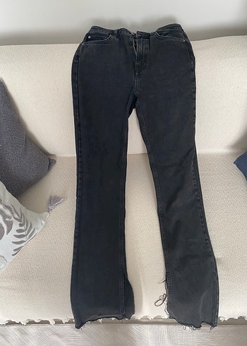 Zara Yuksek Bel Siyah Denim Jean Rahat Ve Sik