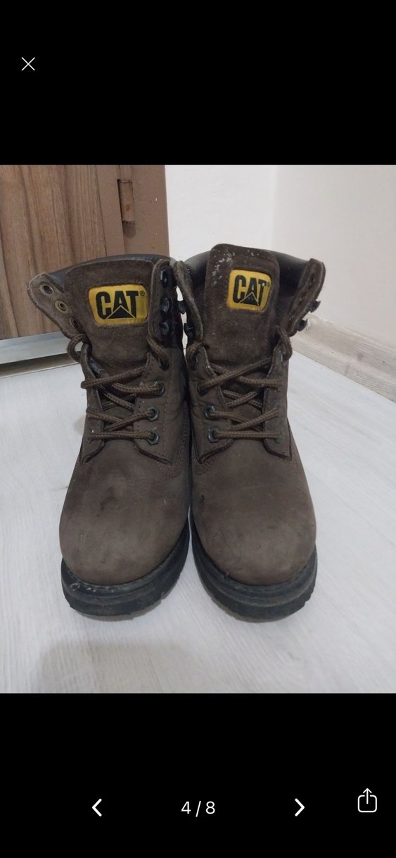 Kahverengi Süet Kadın Botlar - Caterpillar - Görsel 4