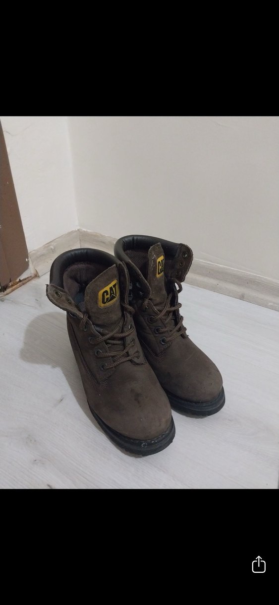 Kahverengi Süet Kadın Botlar - Caterpillar - Görsel 5