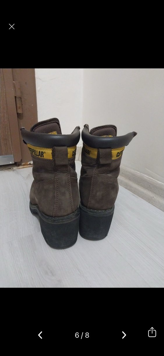 Kahverengi Süet Kadın Botlar - Caterpillar - Görsel 2