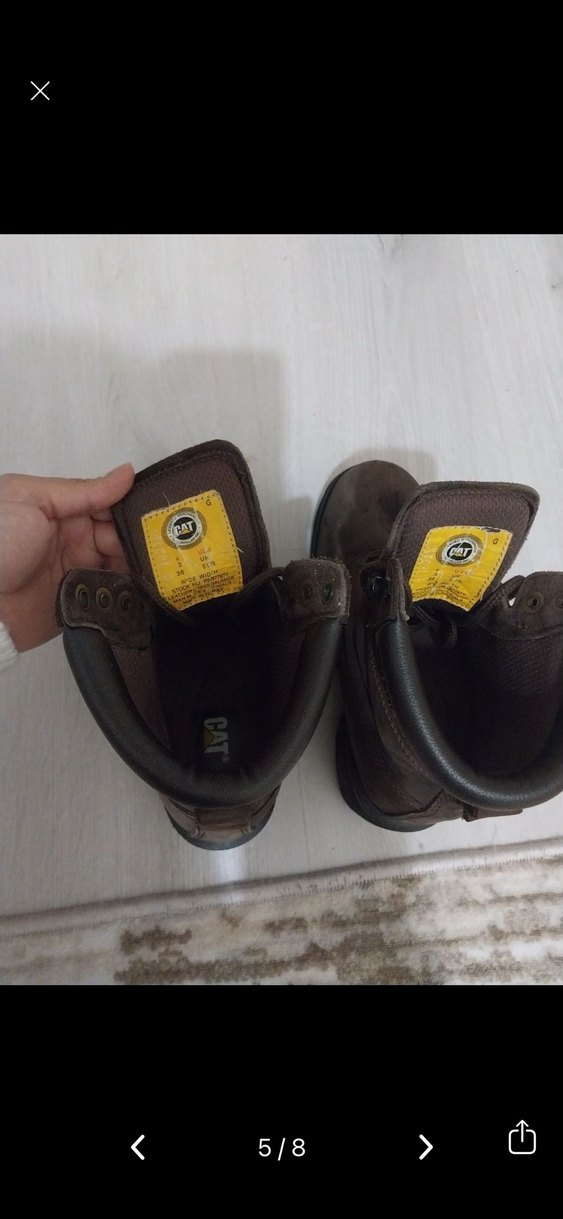 Kahverengi Süet Kadın Botlar - Caterpillar - Görsel 3