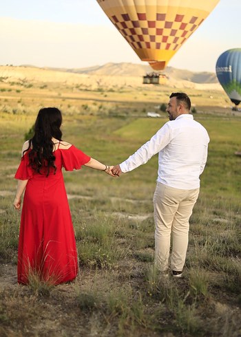 Kırmızı elbise - Görsel 11