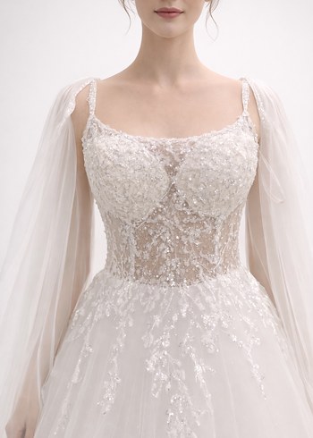 Modern Klasik Prenses Gelinlik - Görsel 2