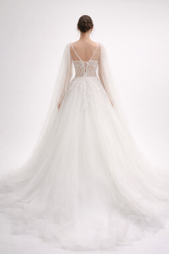 Modern Klasik Prenses Gelinlik - Görsel 3