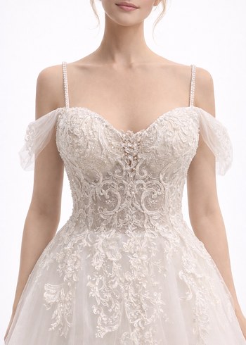 Modern Klasik Straplez A-Line Gelinlik - Görsel 2