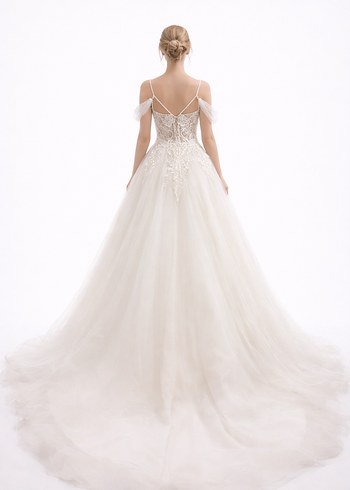 Modern Klasik Straplez A-Line Gelinlik - Görsel 3