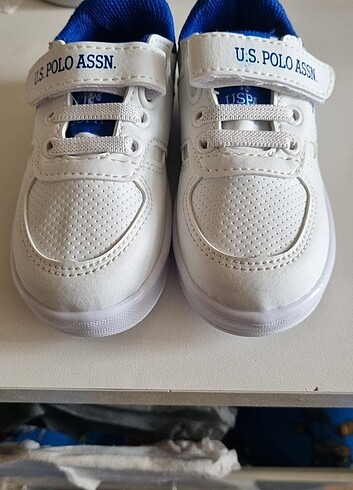 23 Beden beyaz Renk POLO bebek ayakkabısı 