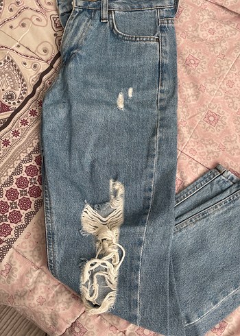 Gevşek Kesim Midi Denim Kadın Jean