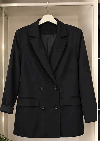 Zara Siyah Tek Dugmeli Blazer Ceket