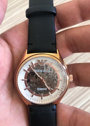 Emporio Armani Rose Gold Skeleton Kol Saati