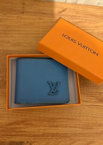 Louis Vuitton Mavi Deri Cuzdan