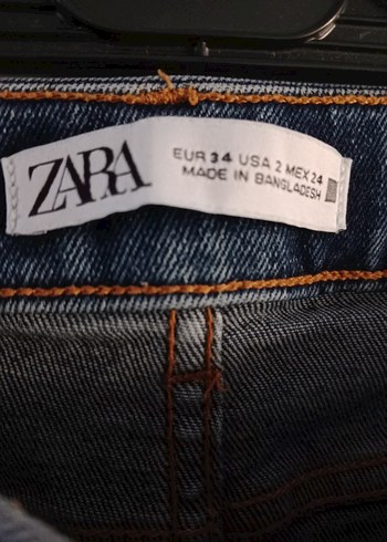 34 Beden Kadın Koyu Mavi Midi Denim Kot Pantolon