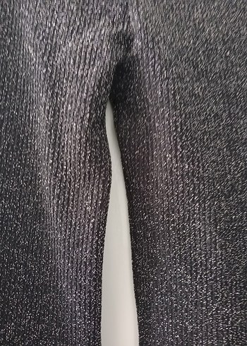 38 Beden gri Renk Pull Bear Simli Işıl Işıl Pantolon