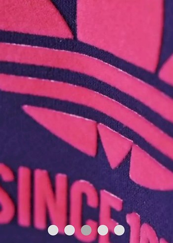 Adidas Mor Pembe Logo Sweatshirt
