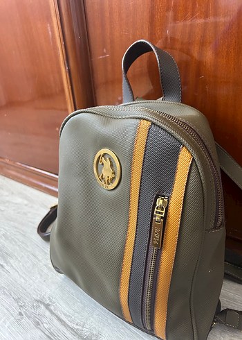U.S Polo Assn. Haki Mini Cizgili Sirt Cantasi