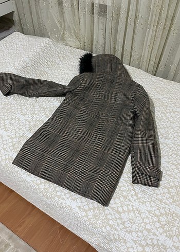 34 Beden gri Renk Mango kürklü parka