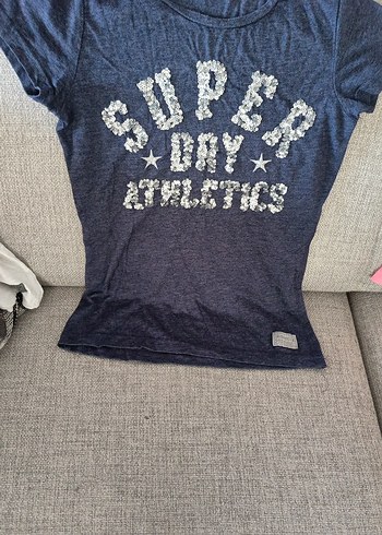 Kısa Kollu Denim Tişört