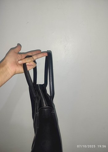  Beden Siyah Deri Minimalist Kadın Çanta