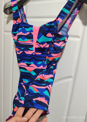 Zebra Desenli İnce Askılı Kadın MayoLar - Görsel 6