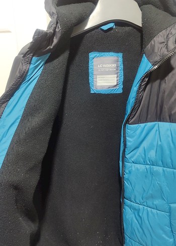 Erkek Çocuk Mavi Siyah Fermuarlı Mont - Görsel 3