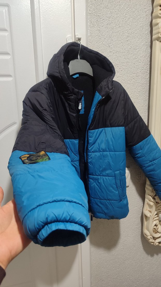 Erkek Çocuk Mavi Siyah Fermuarlı Mont - Görsel 2