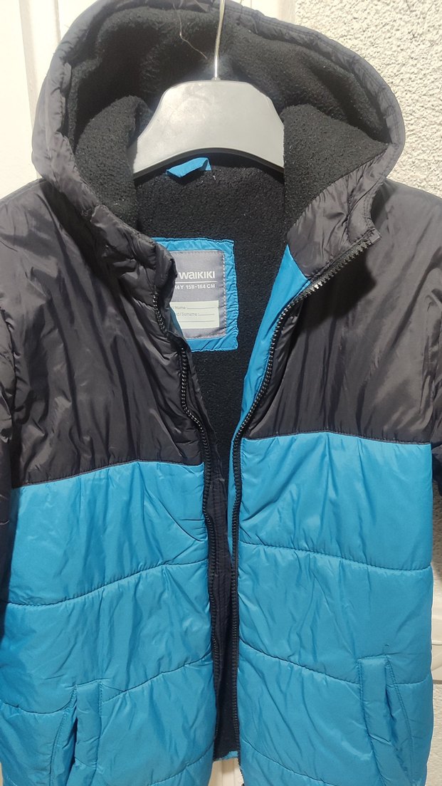 Erkek Çocuk Mavi Siyah Fermuarlı Mont - Görsel 4