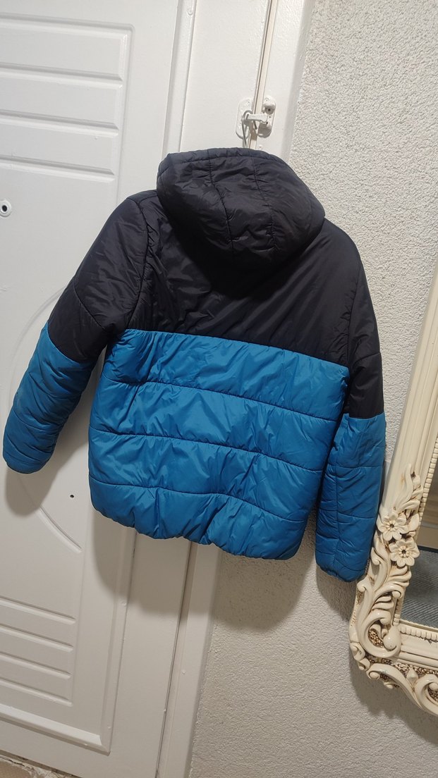 Erkek Çocuk Mavi Siyah Fermuarlı Mont - Görsel 5