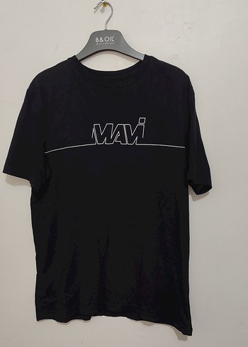 siyah gri Erkek Tişört mavi - Görsel 4