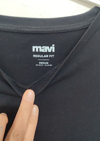 siyah gri Erkek Tişört mavi - Görsel 2