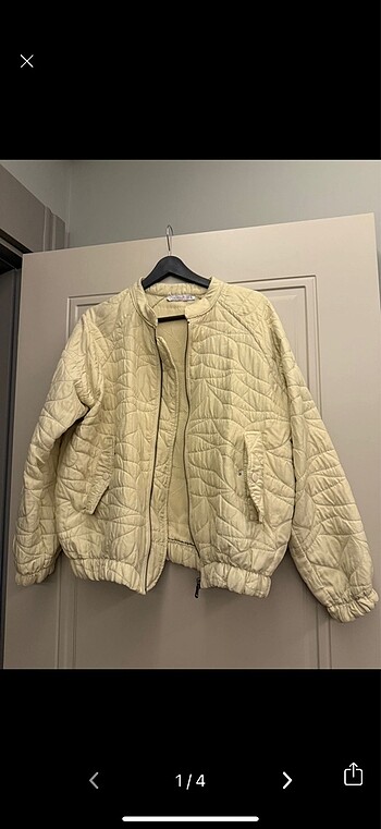 Cream & Rouge Bomber ceket