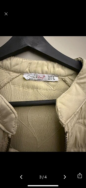 38 Beden Cream & Rouge Bomber ceket