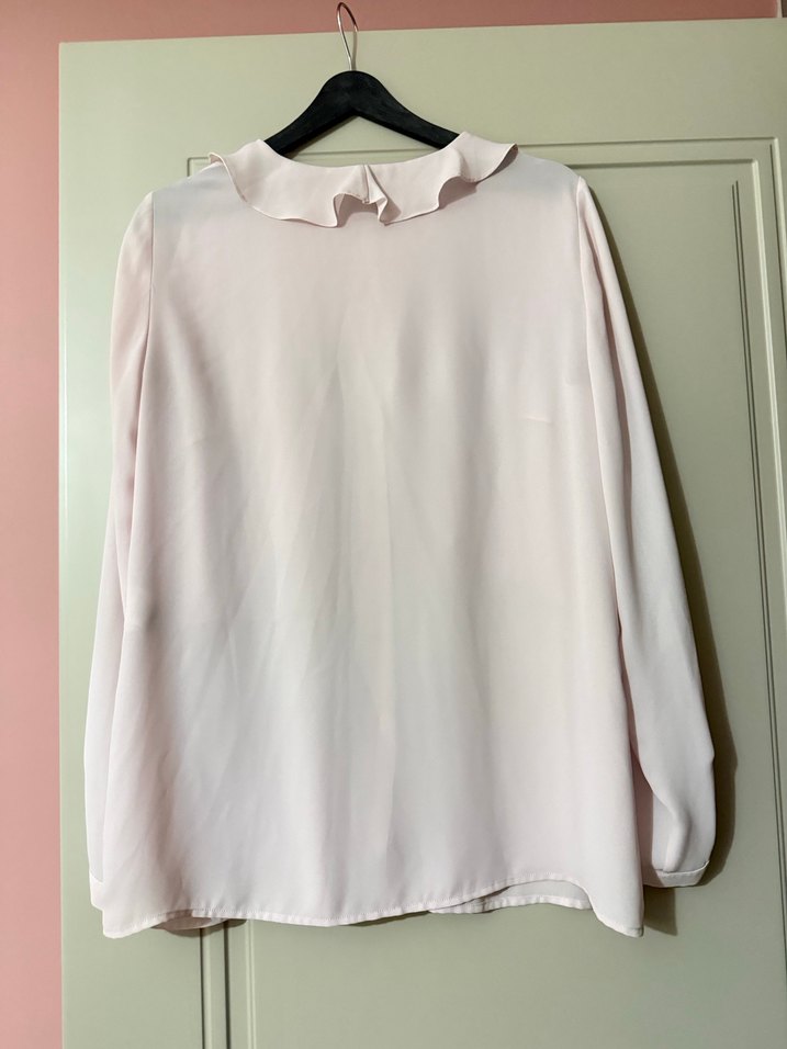 Pudra inci Düğmeli Aker gömlek - Görsel 2