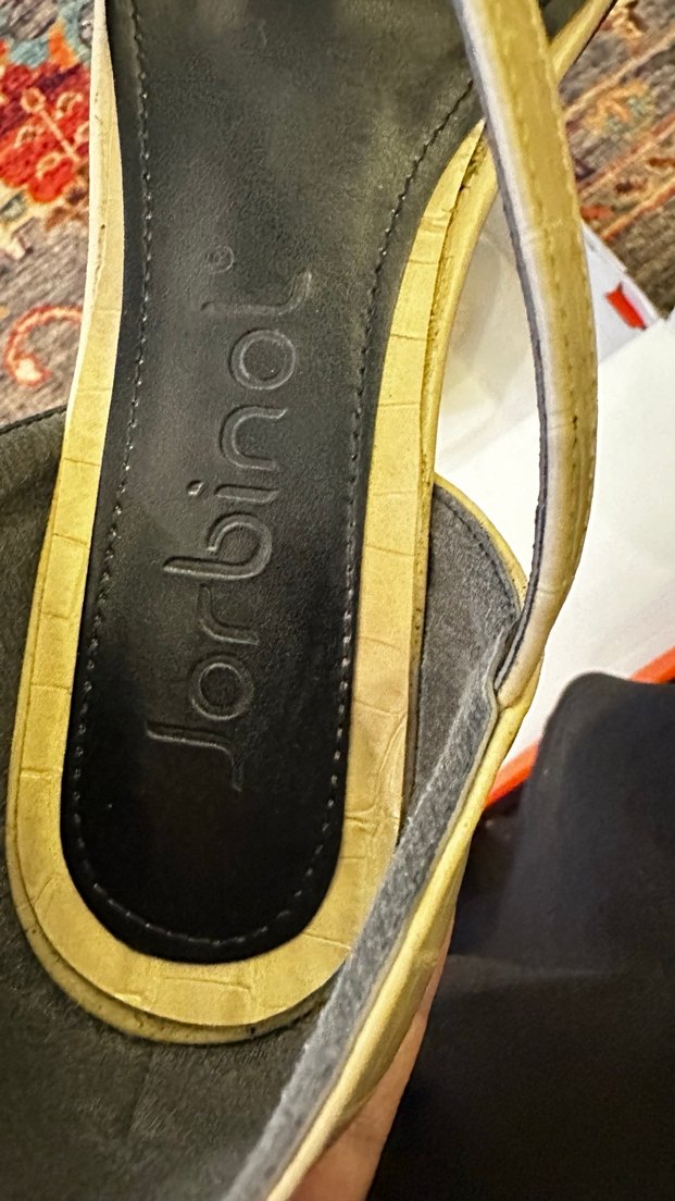 Bej Yılan Desenli Tokalı Kadın Babet - Görsel 3