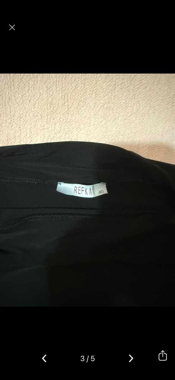 Refka Siyah Salaş Kadın Şalvar Pantolon - Görsel 3