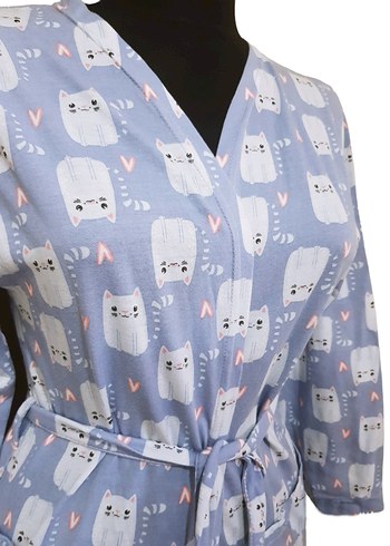 KED.İ DESENLİ SIFIR PENYE SABAHLIK - Görsel 3