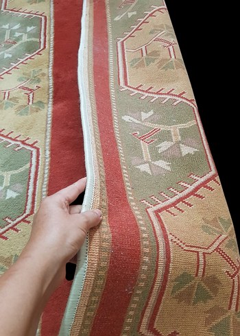 KÖK BOYA EL DOKUMASI YÜN HALI - Görsel 6