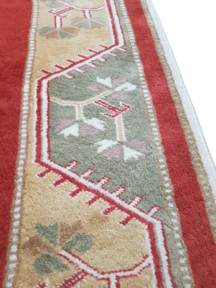 KÖK BOYA EL DOKUMASI YÜN HALI - Görsel 4