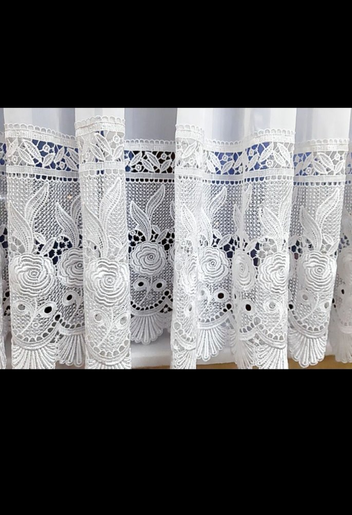 230 CM BRİLLANT KALİTELİ BEMBEYAZ GÜPÜR TÜL PERDE - Görsel 3