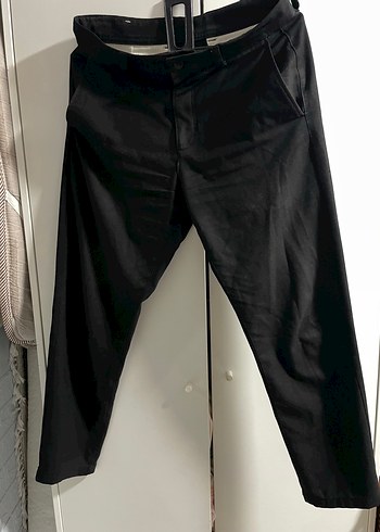 Zara Siyah Kanvas Pantolon
