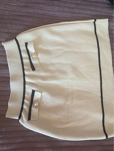 m Beden crop bluz etek takım