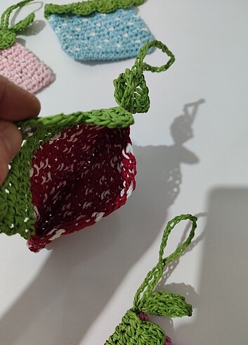 Beden pembe Renk Çilek, cüzdan,çanta