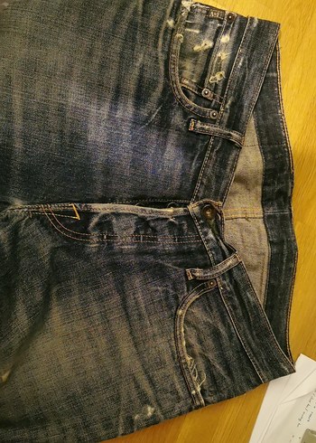 Abercrombie & Fitch Koyu Mavi Yikamali Denim Jean Abercrombie