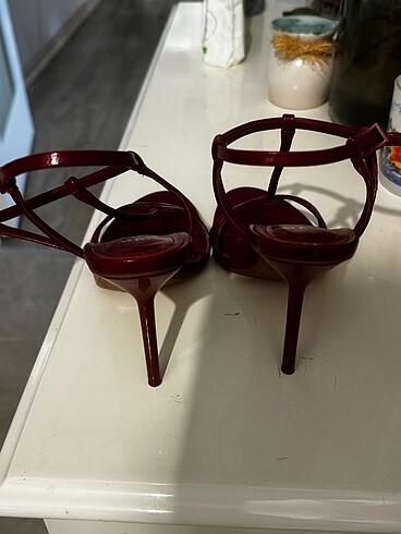 37 Beden bordo Renk Zara topuklu ayakkabı