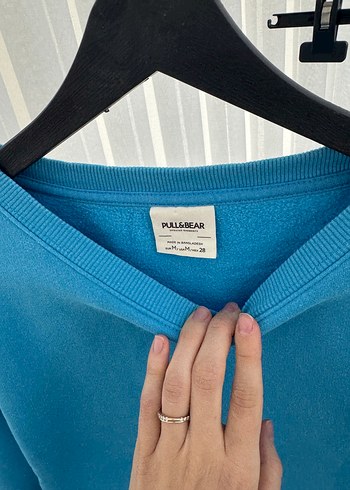 Pull and Bear Pull Bear Turkuaz Sweat