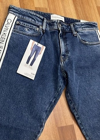 Calvin Klein Koyu Mavi Denim Jean