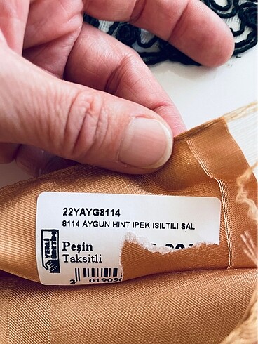 Diğer Çok şık Hint ipeği ışıltılı şal