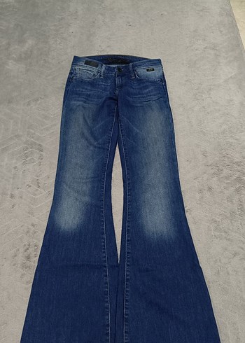 Zara Mavi Yikamali Dar Paca Denim Jean