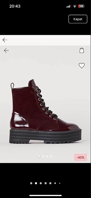 H&M H&M bordo rugan bot