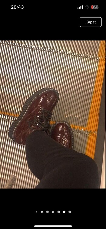 36 Beden siyah Renk H&M bordo rugan bot
